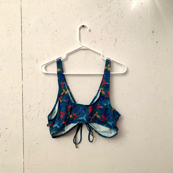 Swim top XL - Multicolored parrots print - Picture 3 of 3